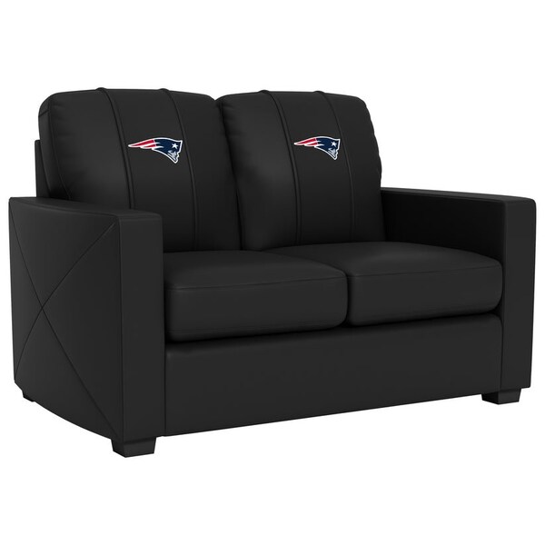 Dreamseat Silver Loveseat with New England Patriots Primary Logo XZ7759003LSCDBK-PSNFL21000 - main
